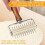 Dough roller, stainless steel needle roller, pizza dough roller with wooden handle, dishwasher safe 4