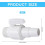 Pool Shut-Off Valve Hose Adapter for Hayward VHV Filter Skimmer 2