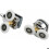 Shower door roller, 4 double sliding rollers, replacement for shower cabin, 25 mm, VHV 2