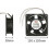 Silent high-temperature axial fan for fireplace Dimensions 120 x 120 x 38 mm THT 3