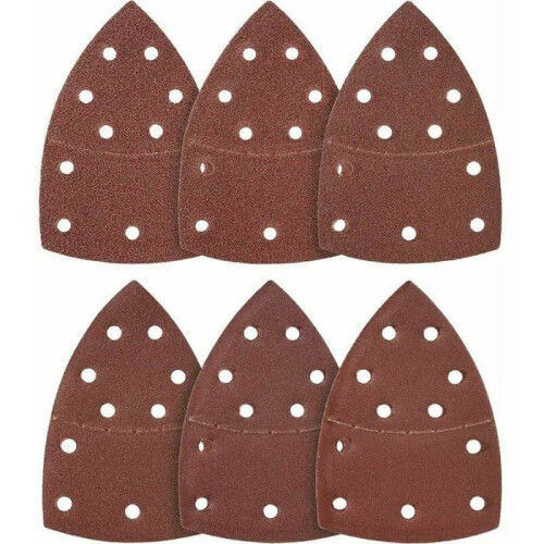 Pack of 50 triangular sanding sheets 105 x 152 mm, grit 80, for various VHV sanders 1