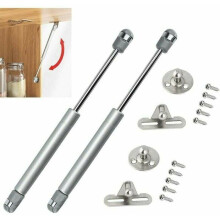 Set of 2 stainless steel ABS and zinc gas springs 100 N for VHV kitchen furniture