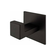 Towel hook made of stainless steel SUS304, matt black surface, VHV