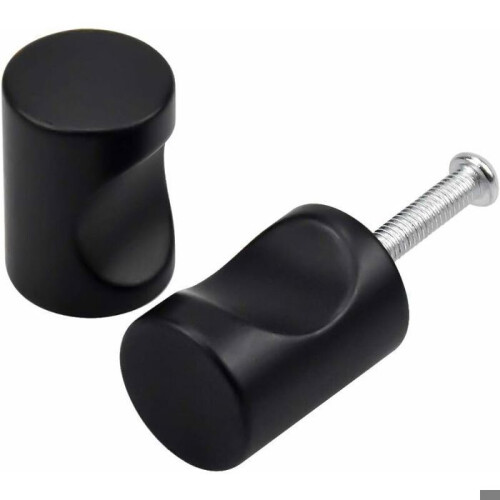 Set of 10 modern black drawer handles VHV 2