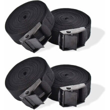 Set of 4 ratchet straps 25 cm x 1 m for motorcycle and car VHV