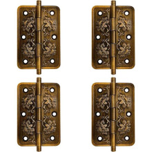 Set of 4 antique brass hinges for VHV cabinets