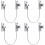 Set of 4 window security locks with key and screws VHV 1
