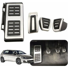 Stainless Steel Footrest and Brake Pedal Covers VHV Brake Pedal Covers