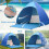 Automatic tent for 2 persons, waterproof, 150 x 165 x 110 cm, blue, VHV 3