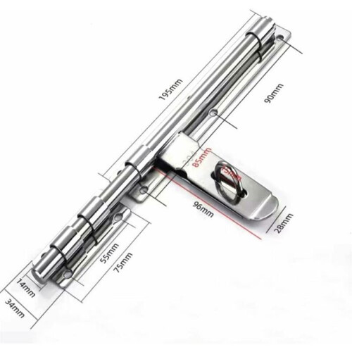 12 inch sliding door lock with VHV padlock 1