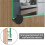 Mirror Clips, Mirror Mounting Clips, 4 Pcs Mirror Brackets,for Walls Fixed Fitting for 3-5mm Thick Mirror (black) 3