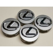 Set of 4 plastic wheel covers for Lexus 62 mm, gray Lexus logo