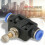 pieces quick coupling butterfly valve speed controller pneumatic air flow control valve VHV connector fitting 4
