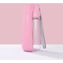 Portable Dog Water Bottle, 550ml, Leak-Proof, BPA-Free, for Dogs, Cats, Pets, Travel, Pink, VHV
