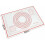 Non-stick silicone baking mat, dimensions: 60 x 40 cm, red, VHV 2