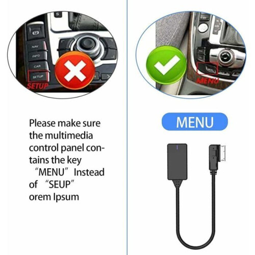 AMI MMI Bluetooth module adapter Bluetooth receiver AUX 50 for Audi Q5 A5 A7 etc. from 2010 VHV 1