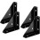 Set of 4 corner brackets - bed corner brackets - triangular clamp - mounting elements - desk and bed holder - BBD 1