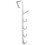 Door hooks, coat hooks, wardrobe hooks for doors and cabinets, white for VHV cabinets 1