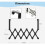 Extendable wardrobe, door hook for hanging, 6 hooks, no drilling, VHV color 2