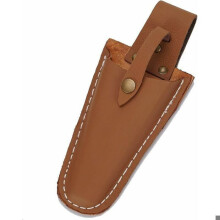 Leather case for garden shears, garden shears or garden knife, belt case with bucket VHV