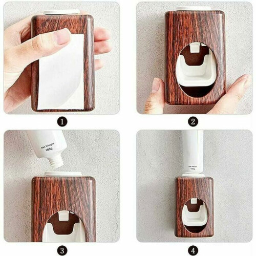 self-adhesive toothpaste dispenser for wall, automatic dispenser for bathroom VHV 2