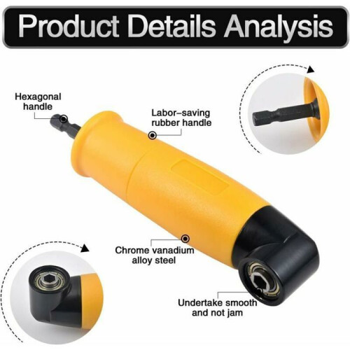 90 degree angle drill adapter for electric VHV hexagon screwdrivers 2