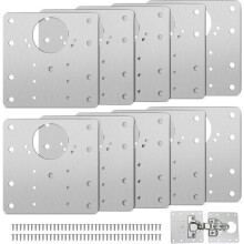 10-piece cabinet hinge repair kit with 60 screws for VHV wooden furniture