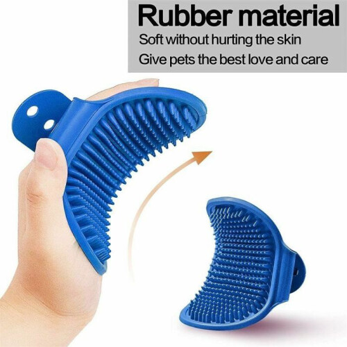 VHV 2-pack grooming brushes for dogs and cats with rubber handle 1