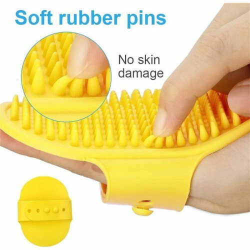VHV 2-pack grooming brushes for dogs and cats with rubber handle 2