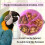 Rotating parrot toy, creative feeding bowl, foraging, purple VHV 4