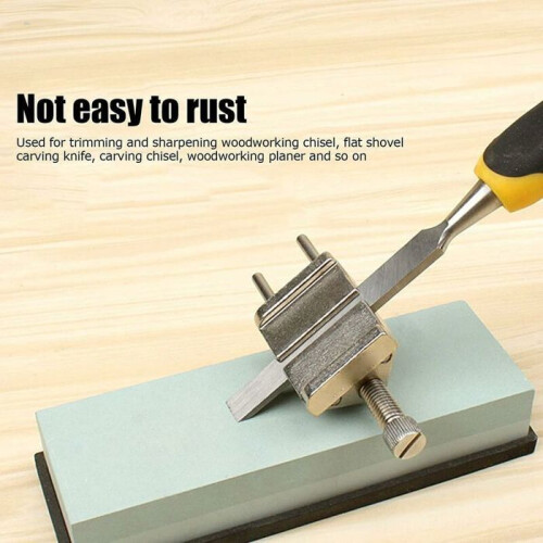 Stainless steel sharpening guide for wood chisels, knife sharpener with fixed angle VHV 2