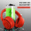 Bluetooth Headset – VHV – Foldable Model – 25 Hour Battery Life – Noise Cancelling – Red 3