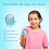 Bluetooth Speaker – VHV – Mini Karaoke Machine for Kids – Pink – Wireless Microphone – Rechargeable Battery 4