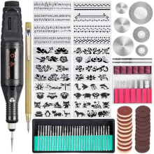 108-piece Electric Engraving Tool Set, Multifunctional Mini Cable Engraver, Engraving Tool Set