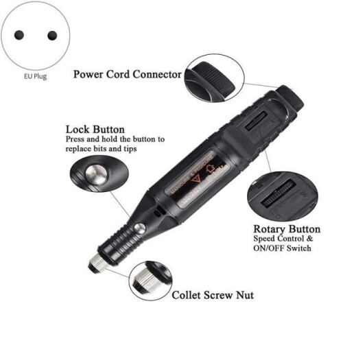 108-piece Electric Engraving Tool Set, Multifunctional Mini Cable Engraver, Engraving Tool Set 1