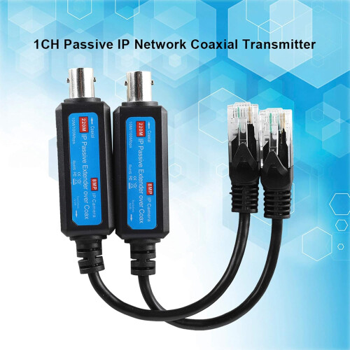 Passive IP Network Coaxial Transmitter IP Network Transmitter,1Pair 10/100Mbps 1CH 2
