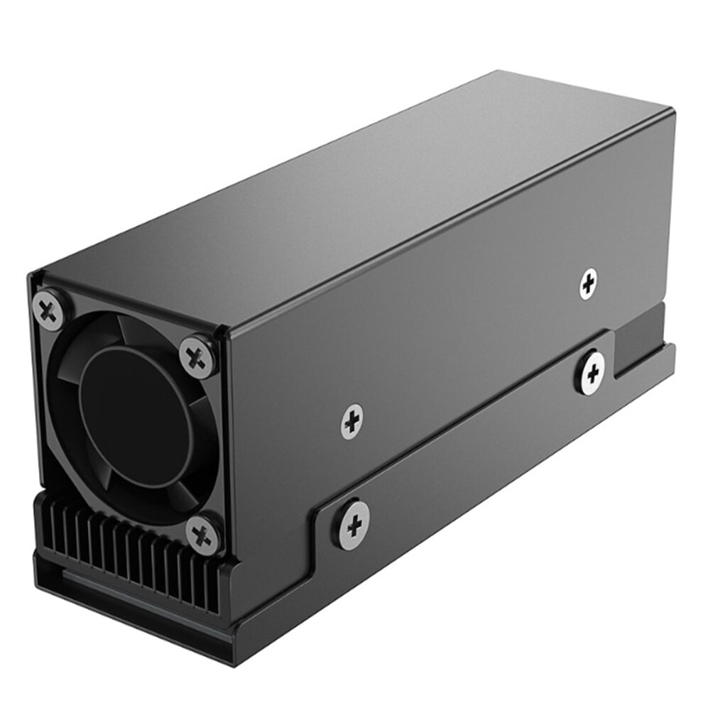 M.2 2280 Ssd Heatsink Nvme Ssd Cooler With 12000Rpm Pwm Cooling Fan Thermal Pad Ssd Cooler Improved Heat Dissipation 940534611023