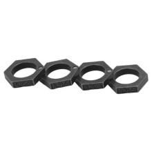 Survival Ring, Defense Rings, Window Breaker, Hexagon, Shiny Aluminum Alloy, For Defense Supplies