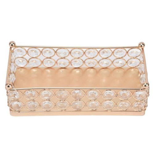 Rectangular cake stand with gold finish, lightweight and refined, for snacks and desserts 1
