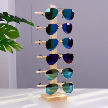 Wooden glass holder – VHV – Display for 6 glasses – Non-slip – Durable – Easy to assemble