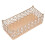 Rectangular cake stand with gold finish, lightweight and refined, for snacks and desserts 1