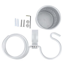 Wall-mounted hairdryer holder for bathroom, toilet, decorative comb