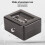 Metal money box with lock, 6 compartments, key lock and suitcase lock 3