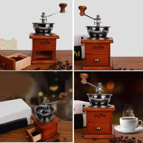 Wear-resistant manual coffee grinder, retro-style mini coffee maker for coffee lovers 1