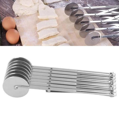 Multi-Wheel Stainless Steel Dough Cutter, Pizza Cutter, Dough Cutter & Bread Baking Tool 2