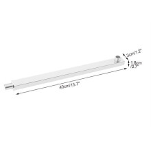 Extendable shower arm, 40.6 cm, for shower column, for hotel and home bathrooms