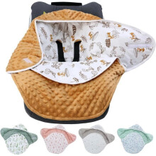 Baby winter blanket for car seats, soft, warm swaddling blanket for babies from 0-12 months