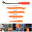 Universal plastic set for car door panels, clips and rivets with removal pliers 3