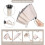 Reverse Folding Umbrella – Innovative – Beige – Carabiner – Windproof – 10 Ribs 2