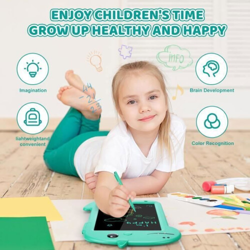 LCD Whiteboard – Cute Dinosaur – Green – Ages 3+ 1